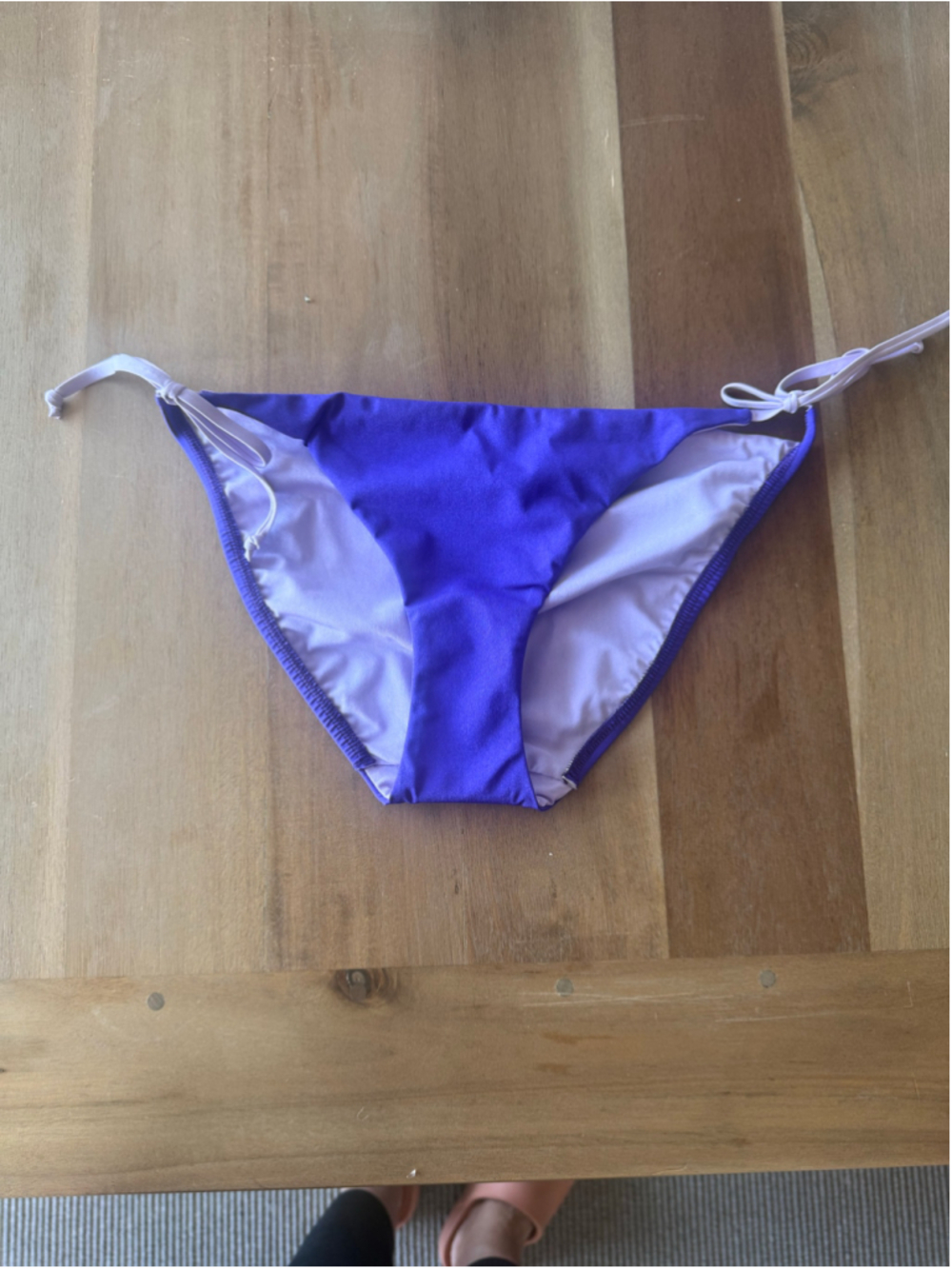 Women's a.Ché Bikini Bottoms Size M Purple and White